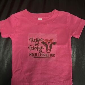 Rabbit Skins Pink Graphic Tee for Kids